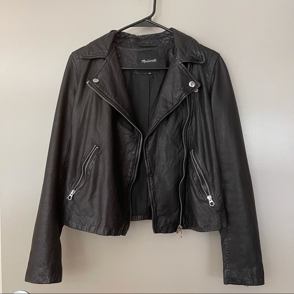 Madewell Washed Leather Motorcycle Jacket